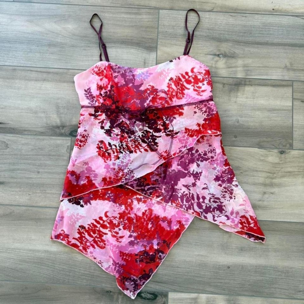 Fairy Core Floral Cami XS Whimsical Ethereal Summer Y2K Preppy Mallcore